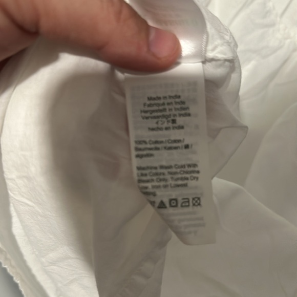 J. Crew White Tie-back Cotton Voile Cover Up - Picture 4 of 5